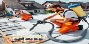 عمال شركتنا وفيون يقومون بعملية العزل 